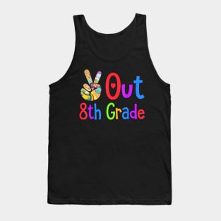 Peace Out 8th Grade Last Day of School Eighth Grade Grad Tank Top